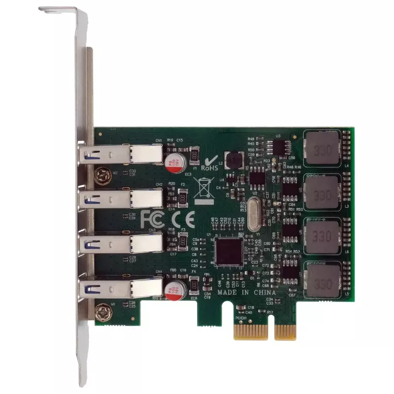 EXSYS 4-portová USB 3.2 Gen 1 PCIe karta so Self-Power 3A Renesas