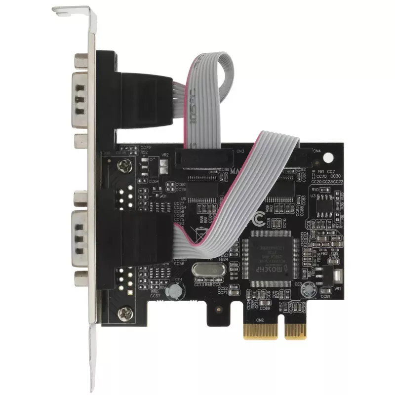 Interný sériový adaptér EXSYS EX-46012 PCIe konektor samec ASIX MCS9901CV-CC