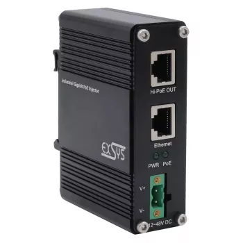 EXSYS PoE++ Gigabit injektor 60W -40 °C až +80 °C