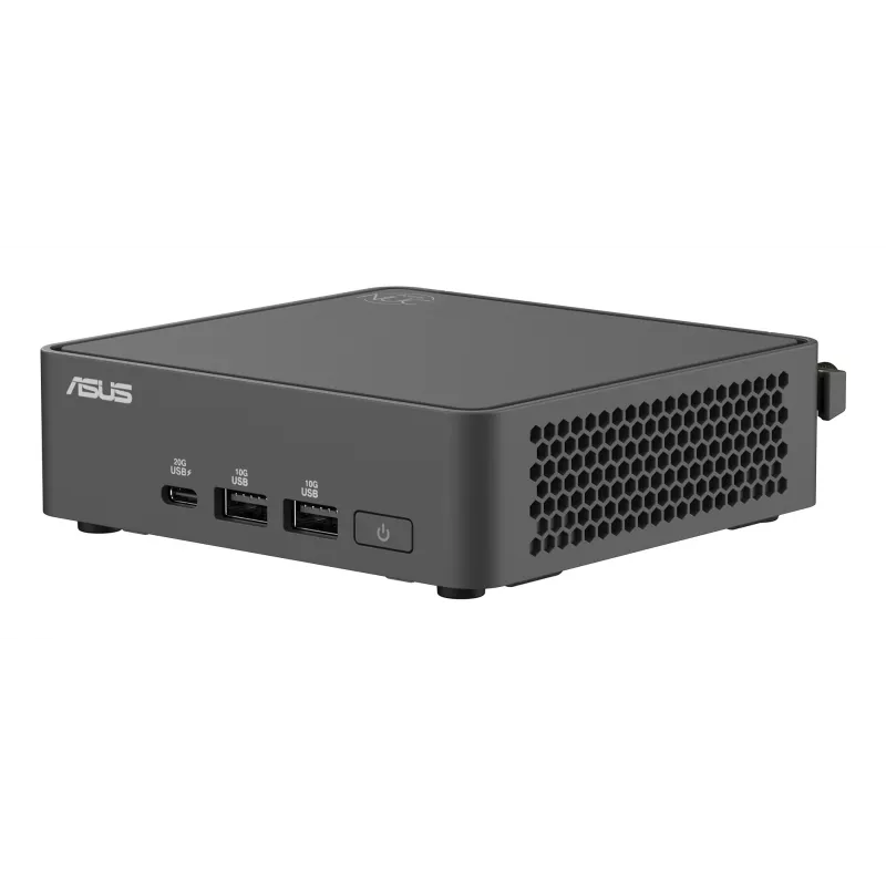 Mini PC barebone ASUS NUC 15 Pro čierny 240H — Intel Core Ultra 7 240H, DDR5 až do 96 GB, M.2 SSD až do 8 TB, Wi‑Fi 7, Bluetooth 5.4
