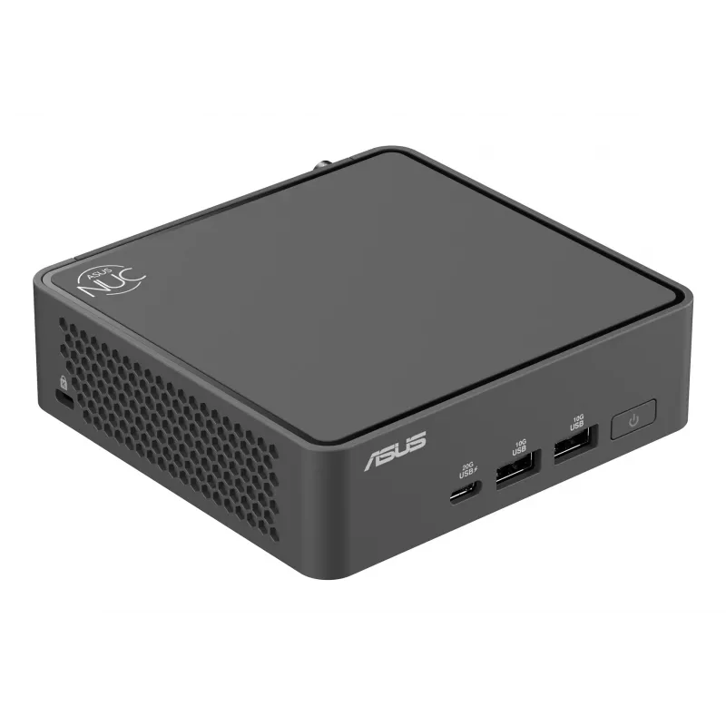 Mini PC barebone ASUS NUC 15 Pro čierny 240H — Intel Core Ultra 7 240H, DDR5 až do 96 GB, M.2 SSD až do 8 TB, Wi‑Fi 7, Bluetooth 5.4