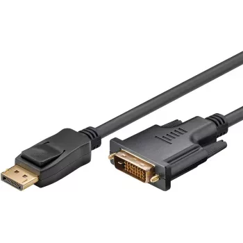 Goobay DisplayPort/DVI-D adaptérový kábel 1.2 pozlátený 1 m