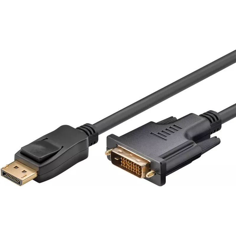 Goobay DisplayPort/DVI-D adaptérový kábel 1.2 pozlátený 1 m