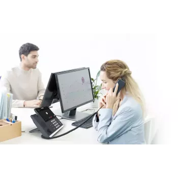 IP telefón Yealink MP56 Microsoft Teams Edition — 7 palcový kapacitný dotykový displej, Android, Gigabit Ethernet, PoE, Bluetooth, káblový slúchadlo