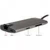 Inter-Tech GDC-802 USB 3.2 Gen 1 Type-C sivý 100W Power Delivery