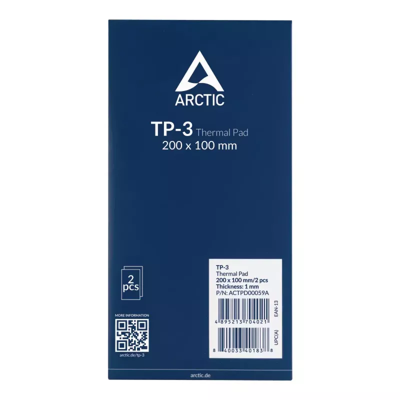 Termopad ARCTIC TP-3 Premium Performance 200x100 mm 1 mm modrý