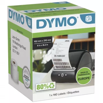 DYMO tlačová etiketa 2166659 biela univerzálna obdĺžniková 10,2x21 cm