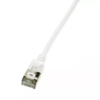Sieťový kábel LogiLink Ultraflex SlimLine RJ-45 Cat6a 1 m biely