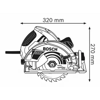 Bosch 0 601 668 900 prenosná kotúčová píla 19 cm 5000 ot/min 1800 W