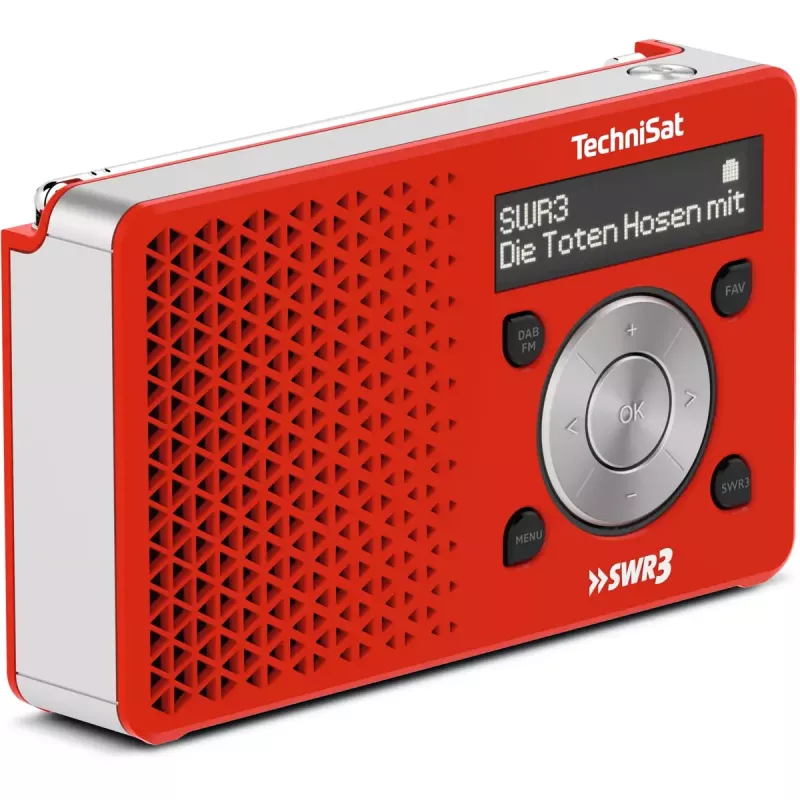 Osobné rádio TechniSat DigitRadio 1 červená biela