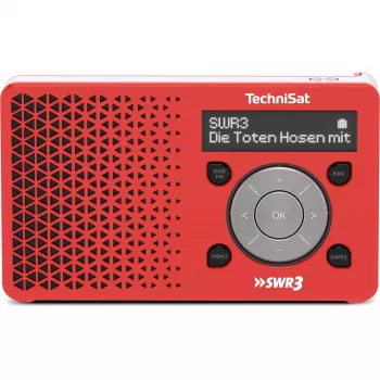 Osobné rádio TechniSat DigitRadio 1 červená biela