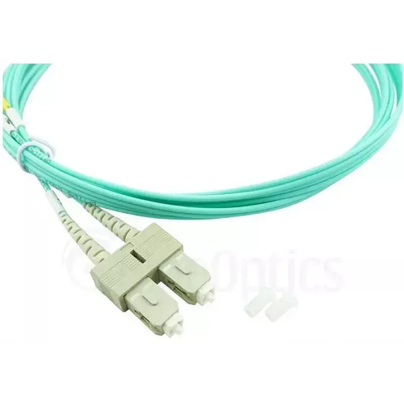 BlueOptics 055702K512000015M-BO Duplexný optický prepojovací kábel, LC/UPC na SC/UPC, OM3 50/125 µm, 15 m, béžový