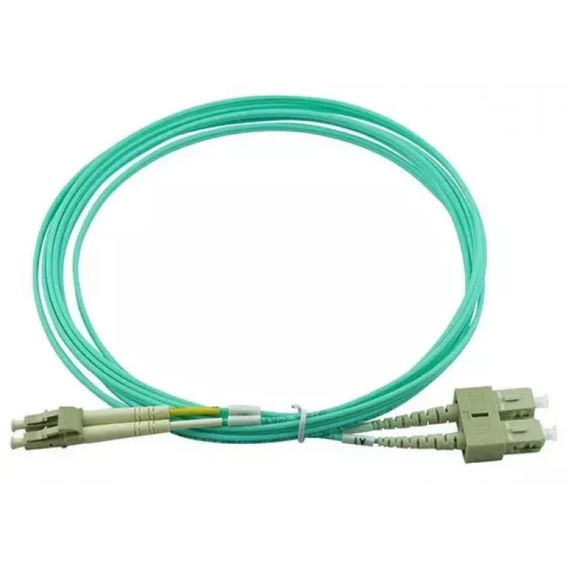 BlueOptics 055702K512000015M-BO Duplexný optický prepojovací kábel, LC/UPC na SC/UPC, OM3 50/125 µm, 15 m, béžový
