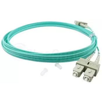 BlueOptics 055702K512000050M-BO Duplexný optický prepojovací kábel, LC/UPC na SC/UPC, OM3 50/125 µm, 50 m, béžový