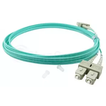 BlueOptics 055702T512000020M-BO Duplexný optický prepojovací kábel, LC/UPC na SC/UPC, OM3 50/125 µm, 20 m, béžový