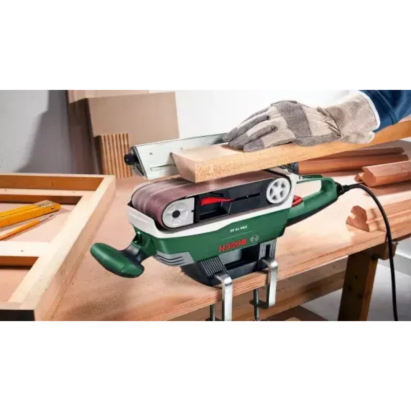 Bosch PBS 75 AE Set pásová brúska zelená, sivá 750 W