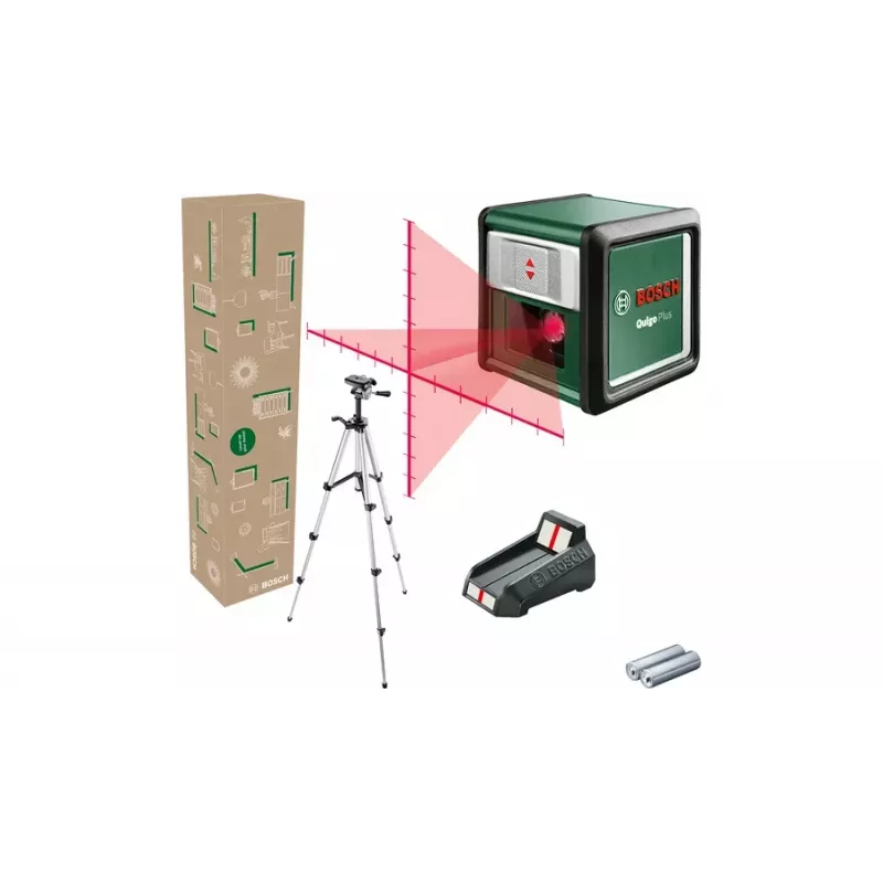 Čiarový/bodový laser Bosch Quigo Plus maximálny dosah 12 m samonivelačný rozsah ±4°