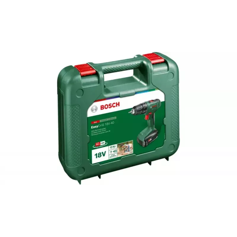 Bosch EasyDrill 18V-40 1630 RPM bez kľúča 1.3 kg čierna, zelená