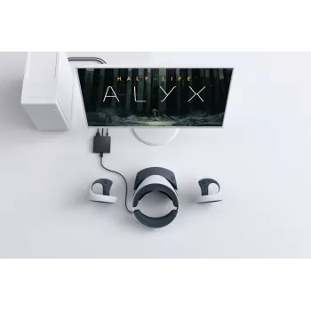Adaptér pre herný ovládač Sony 1000043174 — čierny, vstup 100–240 V 50/60 Hz, 0,4 A, napájací kábel v balení