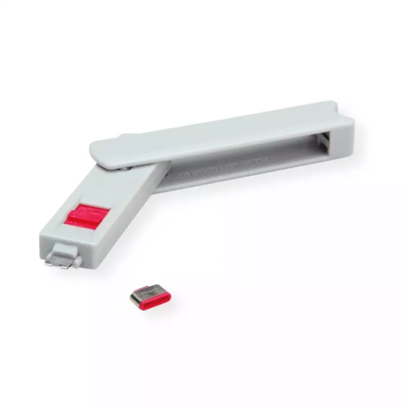 Kľúč na blokovanie portov ROLINE 11.02.8333 USB Type-C sivý 1 ks