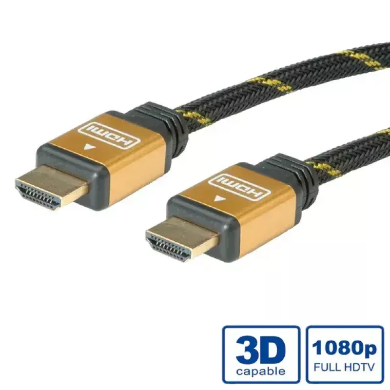 HDMI kábel ROLINE GOLD High Speed s Ethernetom, M/M, 7,5 m