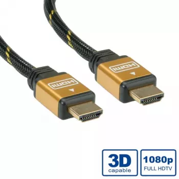 HDMI kábel ROLINE GOLD High Speed s Ethernetom, M/M, 7,5 m