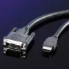 DVI kábel ROLINE DVI (18+1) - HDMI M/M 10 m