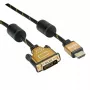 Videokábel adaptér ROLINE 11.04.5895 10 m HDMI DVI čierny zlatý