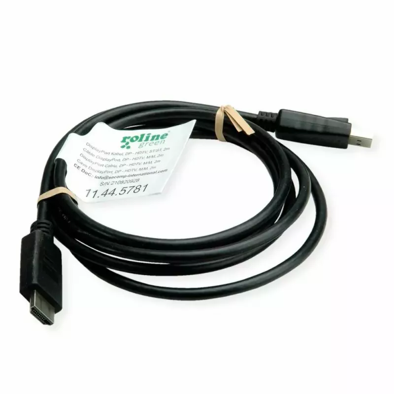 DisplayPort ROLINE 11.44.5782-10 HDTV čierna
