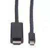 Mini DisplayPort kábel VALUE Mini DP-UHDTV M/M 2 m