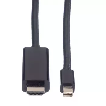 Mini DisplayPort kábel VALUE Mini DP-UHDTV M/M 2 m