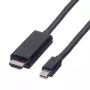 Mini DisplayPort kábel VALUE Mini DP-UHDTV M/M 2 m