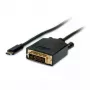 Videokábel adaptér VALUE 11.99.5831 1m USB C DVI čierny