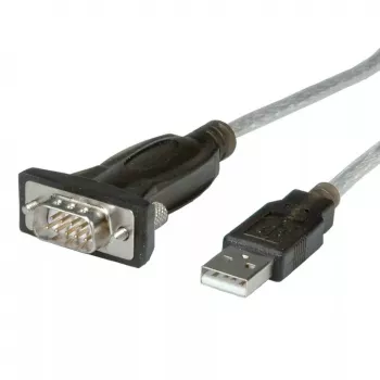 ROLINE 12021163 sériový kábel sivý 1,8 m USB Type-A DB-9
