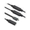 ROLINE USB kábel 12.04.1068 USB 3.2 Gen 1 20 m USB C USB A čierny