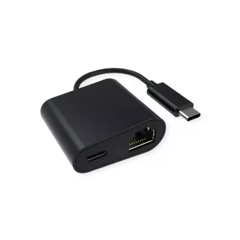 Ethernet sieťová karta VALUE 12.99.1118 káblová USB Type-C čierna