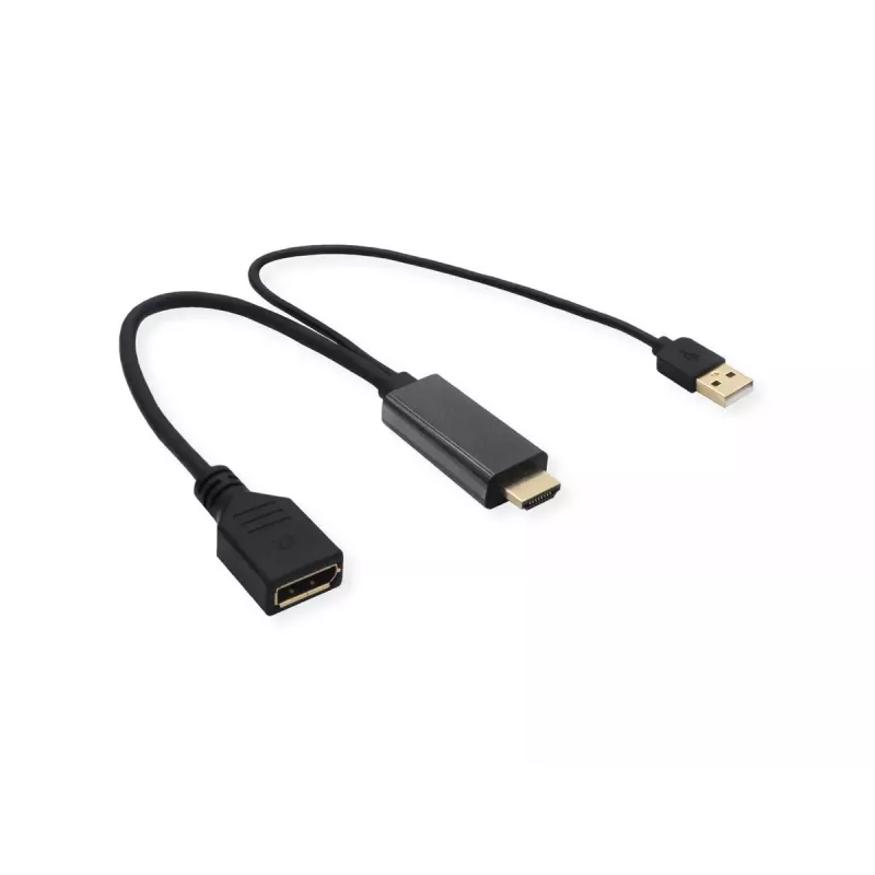 Video adaptér VALUE 12.99.3146 0,3 m HDMI Type-A DisplayPort čierny