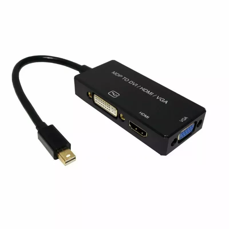 Video káblový adaptér VALUE 12.99.3154 Mini DisplayPort HDMI VGA 0,1m čierny