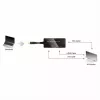 Video káblový adaptér VALUE 12.99.3154 Mini DisplayPort HDMI VGA 0,1m čierny