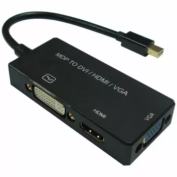 Video káblový adaptér VALUE 12.99.3154 Mini DisplayPort HDMI VGA 0,1m čierny