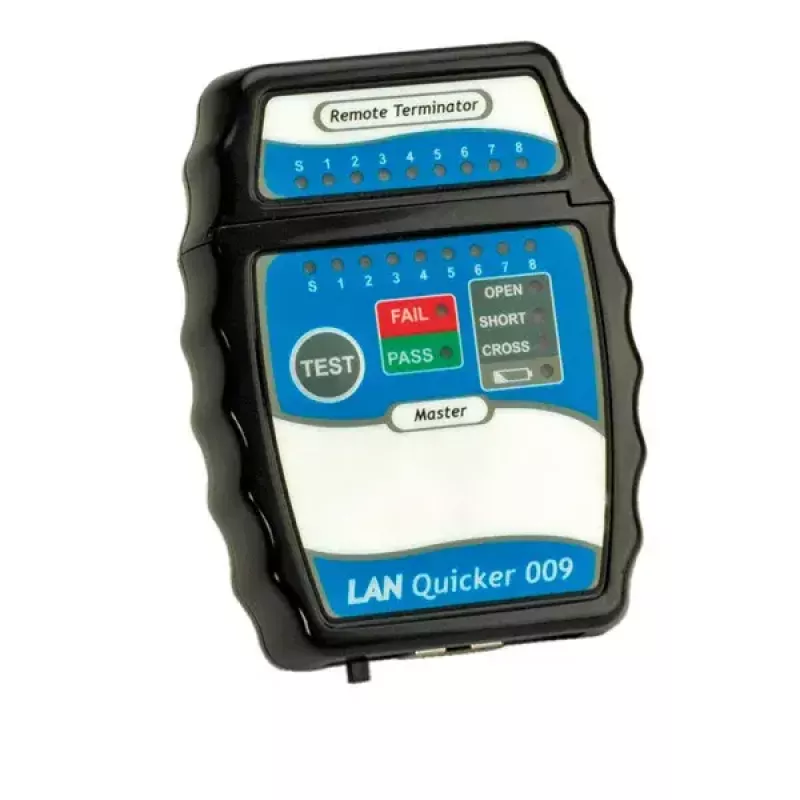 Tester káblov VALUE Quicker kábel tester model 13.99.3001 — test priechodnosti a zapojenia sieťových káblov