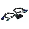 KVM prepínač ROLINE Star 1 používateľ 2 PC audio USB