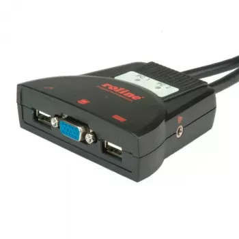 KVM prepínač ROLINE Star 1 používateľ 2 PC audio USB