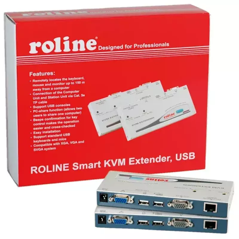 KVM predlžovač ROLINE Smart USB 14.01.3249