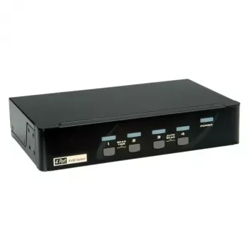 KVM prepínač ROLINE 1 používateľ 4 PC DisplayPort s USB hubom