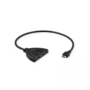 VALUE HDMI prepínač 14.99.3567, HDMI, 4K (3840x2160) 60 Hz, 3 vstupy, čierna