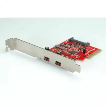 PCI-Express x4 adaptér ROLINE 2x porty Type-C USB3.1