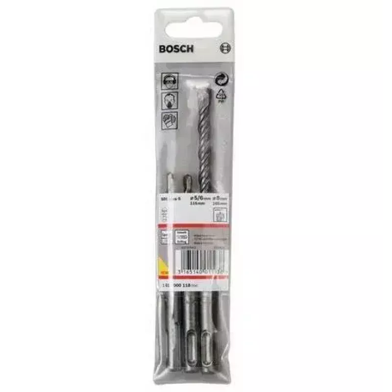 Sada vrtákov Bosch 1 617 000 118 3 ks SDS Plus 5,0 mm 6,0 mm 8,0 mm