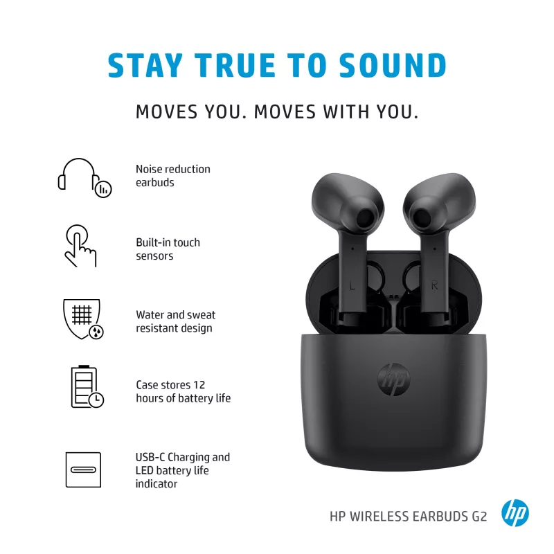 Slúchadlá HP Wireless Earbuds G2