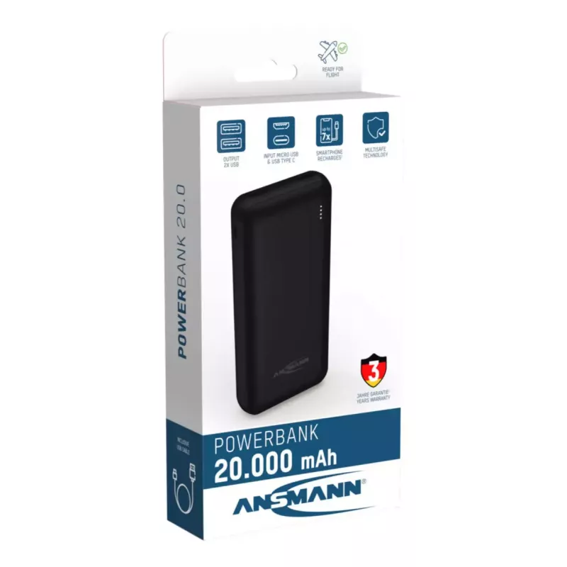 Prenosná batéria Ansmann PB212 20000 mAh
